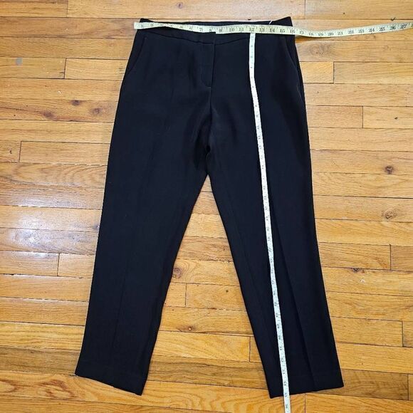Theory Dress Pant Womens 8 Black Straight Leg Cropped - Picture 9 of 10